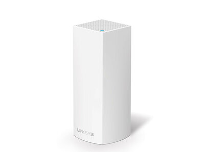 Mesh router voor Wi Fi netwerk met tri band technologie en app bediening wit staand ontwerp mesh netwerk