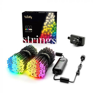 Kerstverlichting voor binnen en buiten met 600 lampjes en draadloze bediening multicolor LED