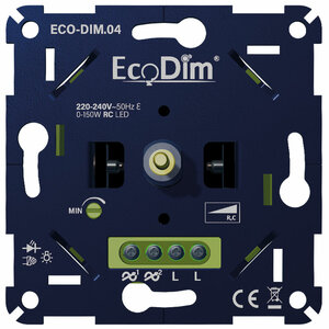 Led dimmer inbouw voor 2 circuits met 0 tot 100 watt vermogen per circuit