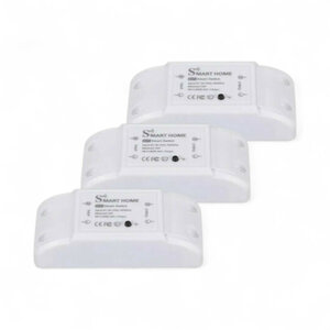 Smartlife Domotica 3-pack slimme WiFi schakelaars voor inbouw en opbouw met appbediening