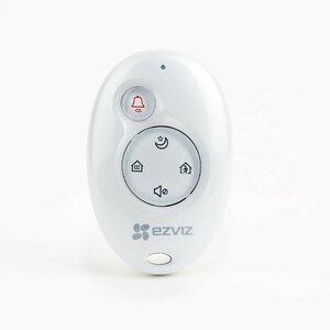 Afstandsbediening voor alarmsysteem met noodknop en compact ontwerp