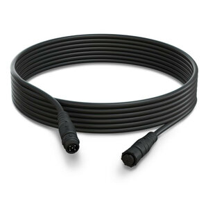 Outdoor verlengkabel voor buitenverlichting met vijf meter lengte en compatibel met Philips Hue