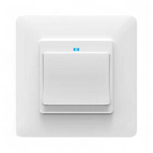 Slimme WiFi 1-voudige inbouw schakelaar voor bestaande schakelaars met controleverlichting en app bediening (wit)