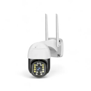 Beveiligingscamera buiten 1080P IP65 nachtzicht 15 m bewegingsdetectie wit WiFi