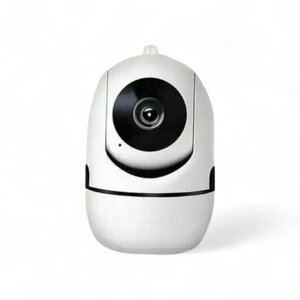 Beveiligingscamera voor binnen 1080P HD 360&deg; draaibaar, nachtzicht 10 m, wit