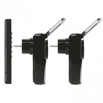 Slimme tussenstekker voor tuinset met spatwaterdichte schakelaars tot 2500 watt geschikt voor vijverpomp en buitenverlichting