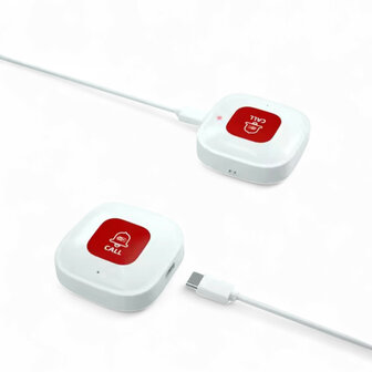 Smart SOS noodknop voor binnengebruik met WiFi connectiviteit en lange batterijduur tot 365 dagen