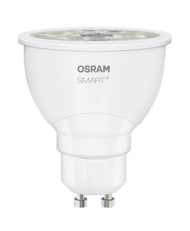 Led spot voor slimme verlichting met GU10 fitting dimbaar en instelbare kleurtemperatuur wit kunststof