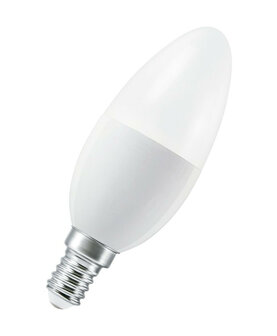 Slimme WiFi lamp E14 fitting peer vorm warm wit licht traploos dimbaar zonder bridge bediening app