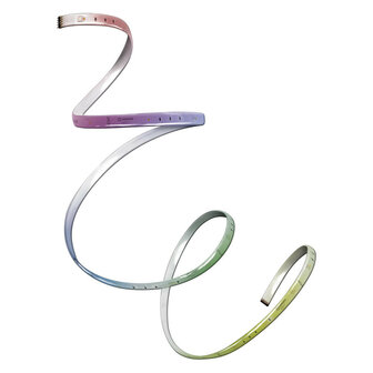 Ledstrip voor binnenverlichting met dimbare kleuren zelfklevend ZigBee app bediening 180 centimeter lengte wit kunststof