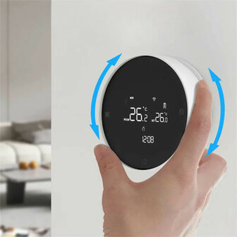 Draadloze thermostaat voor CV installatie met touchscreen spraakbesturing en app bediening