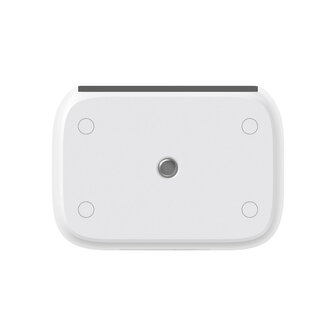 Buitencamera voor bewaking met zonnepaneel en 2K beeldresolutie wit