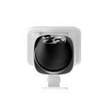 Camera voor buiten met pan tilt functie dubbele lenzen en bewegingsdetectie wit plastic geschikt voor muur en plafond montage