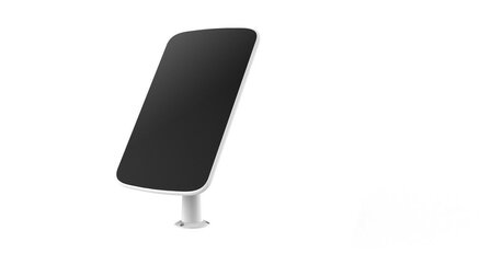 Camera voor buiten met batterij en zonnepaneel draaibaar en kantelbaar 4 megapixels wit kunststof IP65
