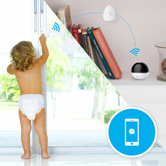 Smart camera voor huis en kantoor met privacy modus en tweeweg audio van Ezviz C6T
