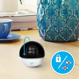 Smart camera voor huis en kantoor met privacy modus en tweeweg audio van Ezviz C6T