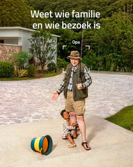 Deurbel voor gebruik met Eufy Homebase 2 of 3 met dual camera en 2K HDR beeldkwaliteit