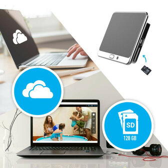 Deurbel camera voor kijkgat met installatiegemak van Ezviz DP1