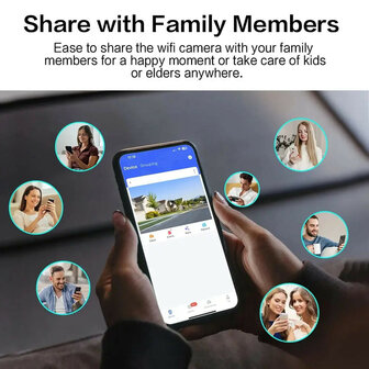 Beveiligingscamera voor buiten met zonnepaneel en starlight nachtzicht en PTZ rotatie