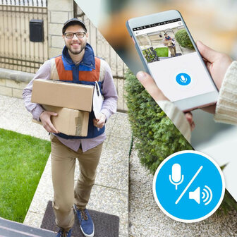 Slimme wifi camera voor beveiliging met tweeweg geluid en ip66 certificering