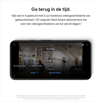 Camera voor binnen met netvoeding en onderscheid tussen mensen dieren en voertuigen