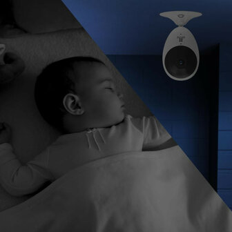 Beveiligingscamera voor binnen met 180 graden kijkhoek en tweeweg audio van Ezviz