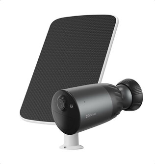 Buitencamera voor buiten met draadloze werking zonnepaneel oplaadbare batterij 4K resolutie en kleur nachtzicht