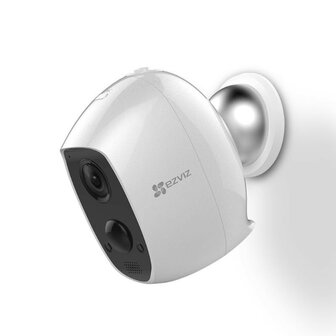 Beveiligingscamera voor binnen en buiten met full HD beeldkwaliteit en oplaadbare batterij in 2-pack met hub