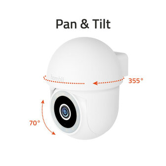 Camera voor buiten met pan en tilt functie en 2K resolutie voor scherpe beelden