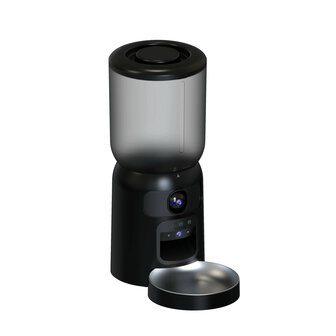 Voerautomaat voor huisdieren met wifi bediening en stemopnamefunctie