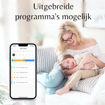 Slimme radiatorknop voor verticale radiatorkranen met Zigbee 3.0 en app bediening