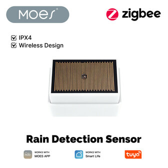 Smart Regensensor voor automatische raamsturing en zonneschermregeling met Zigbee 3.0 en IPX4 waterdicht