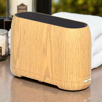 Luchtbevochtiger voor slimme woning met wifi app bediening vlameffect aromatherapie en bluetooth speakerfunctie