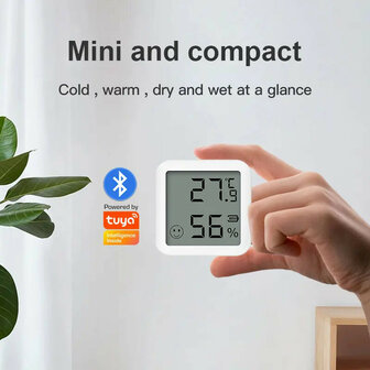 Thermometer en hygrometer voor binnen met real time monitoring en groot display