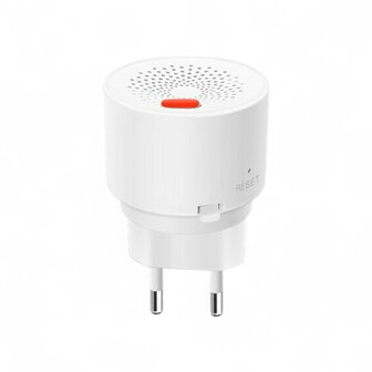 Gasmelder voor LPG en aardgas met 230V netstroom en real-time meldingen via app