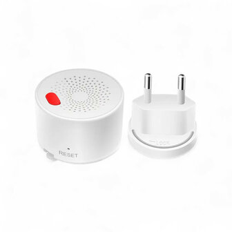 Gasmelder voor LPG en aardgas met 230V netstroom en real-time meldingen via app