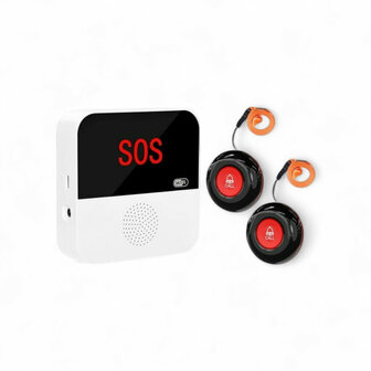 SOS Knop voor ouderen met 24Ghz technologie en flexibele installatie voor directe noodoproep