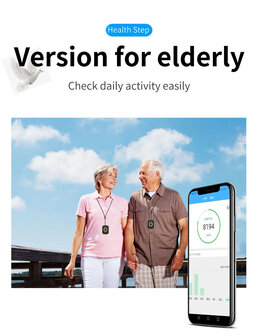 GPS tracker voor ouderen met 3G en 4G netwerk magnetische bevestiging en multi mode positionering