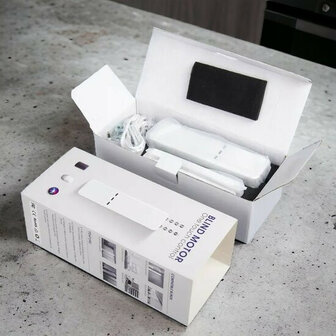 Rolgordijn motor voor 38 millimeter buizen met wifi spraakbediening en 230 volt netstroom