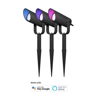 Smart Outdoor Spots voor tuin met Bluetooth Mesh en aparte spot bediening IP65 waterdicht