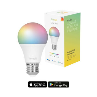 Smart lamp voor verlichting met wifi bediening en kleurinstelling grote fitting E27 2 stuks