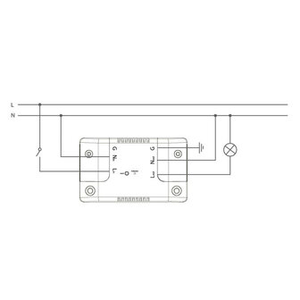Inline dimmer voor slimme verlichting met Zigbee bediening compatibel met Philips Hue systemen inbouw