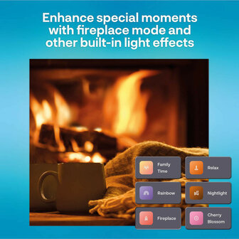 Filament Edison lamp voor binnenverlichting met WiFi bediening en grote fitting E27 in 2 pack