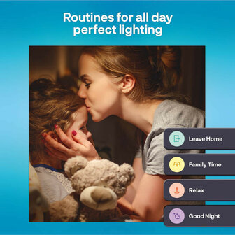 Filament Edison lamp voor binnenverlichting met WiFi bediening en grote fitting E27 in 2 pack