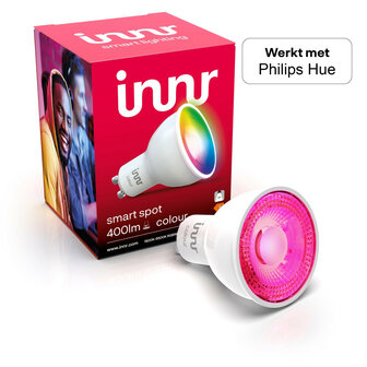 Kleur spot voor binnen met Zigbee 3 en 167 miljoen kleuren compatibel met Philips Hue