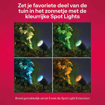 Buitenspots voor tuin met Zigbee 3 0 systeem en kleurverlichting