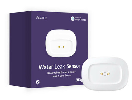 Water lekkage sensor voor SmartThings met Zigbee communicatie en temperatuurmeting