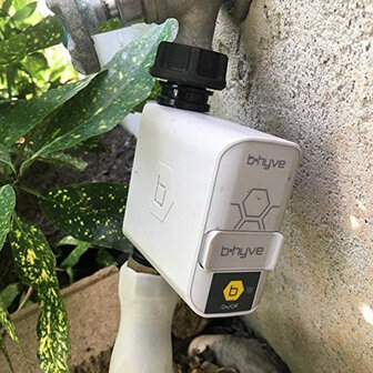 Kraan timer voor tuinirrigatie met wifi hub en app bediening voor waterbesparing