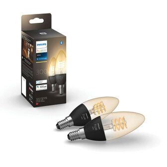 Filament lamp voor slimme verlichting met E14 fitting warm wit licht Bluetooth en Zigbee