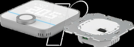 Kamerthermostaat voor binnengebruik met bedrade regeling 230 volt app bediening IP21 wit Zigbee